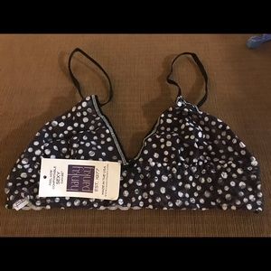 COPY - Hanky Panky white and black polka dot bralette